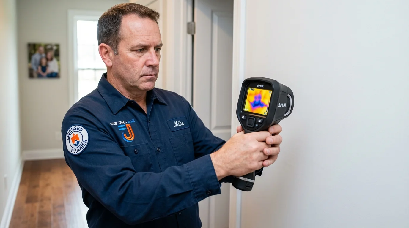 Thermal imaging leak detection by Johns Plumbing LLC in Kenova